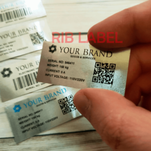 Thin Metal Asset Tags Serial Numbered QR Barcode Labels 0.2 mm Aluminium (MetaSun®)